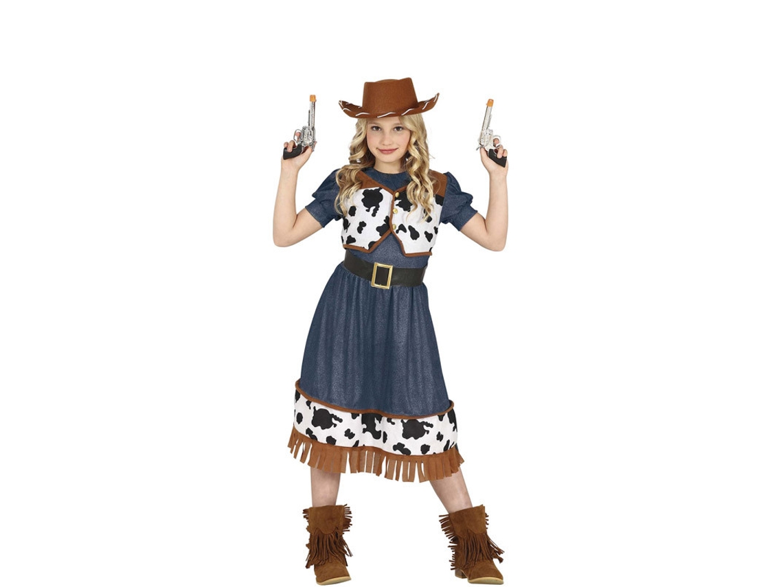 Fato de Menina GUIRCA Cowgirl Com Vestido Estampado  (7-9 anos)