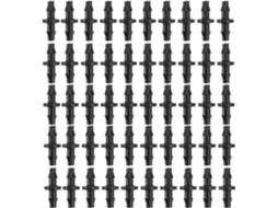 Conector De Irrigação Por Gotejamento Em Plástico Preto 4/7 Mm,