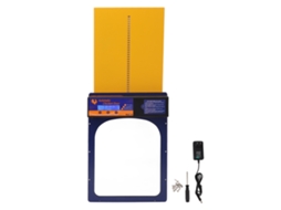 Porta automática impermeável IP45, programável, alumínio, azul royal S/MARCA
