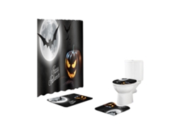 Laxiscreed Conjunto De Pijamas De Família Halloween Com Capuz E Fecho, Tamanho L, Preto Para Festa