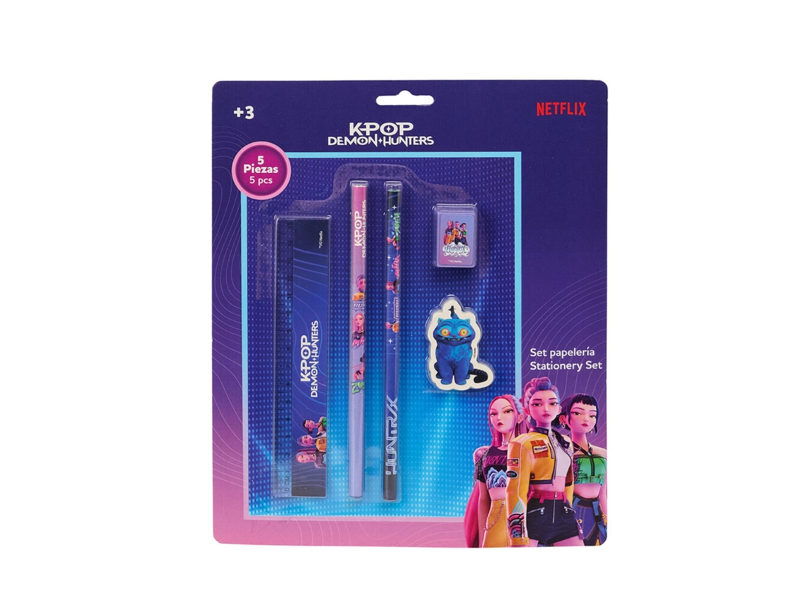 Conjunto Escolar K-pop Demon Hunters 5 Pecas Blister 342660780