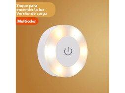 Luz Noturna Led Sensível Ao Toque, Recarregável Via Usb MDUG (duas Cores)