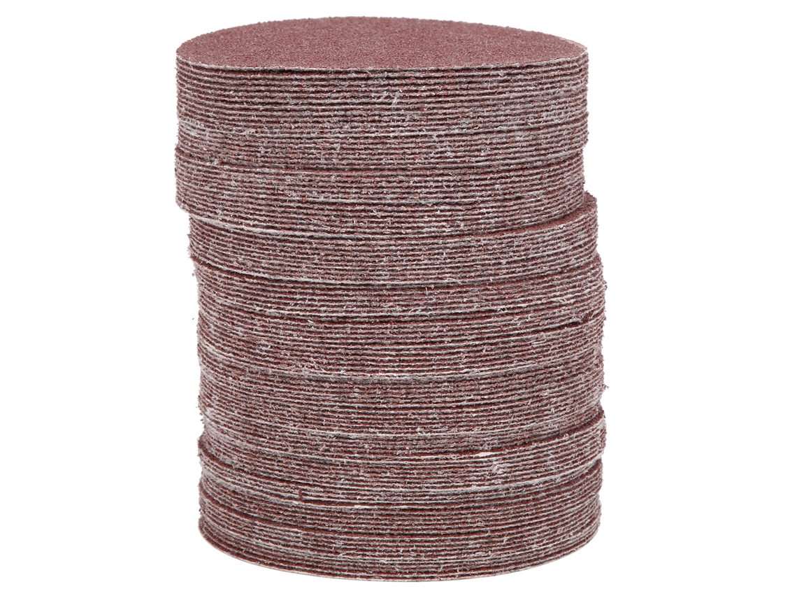 100 Peças De Disco De Lixa Adesiva De 100mm (4 Polegadas) P40, Lixa Flockeada