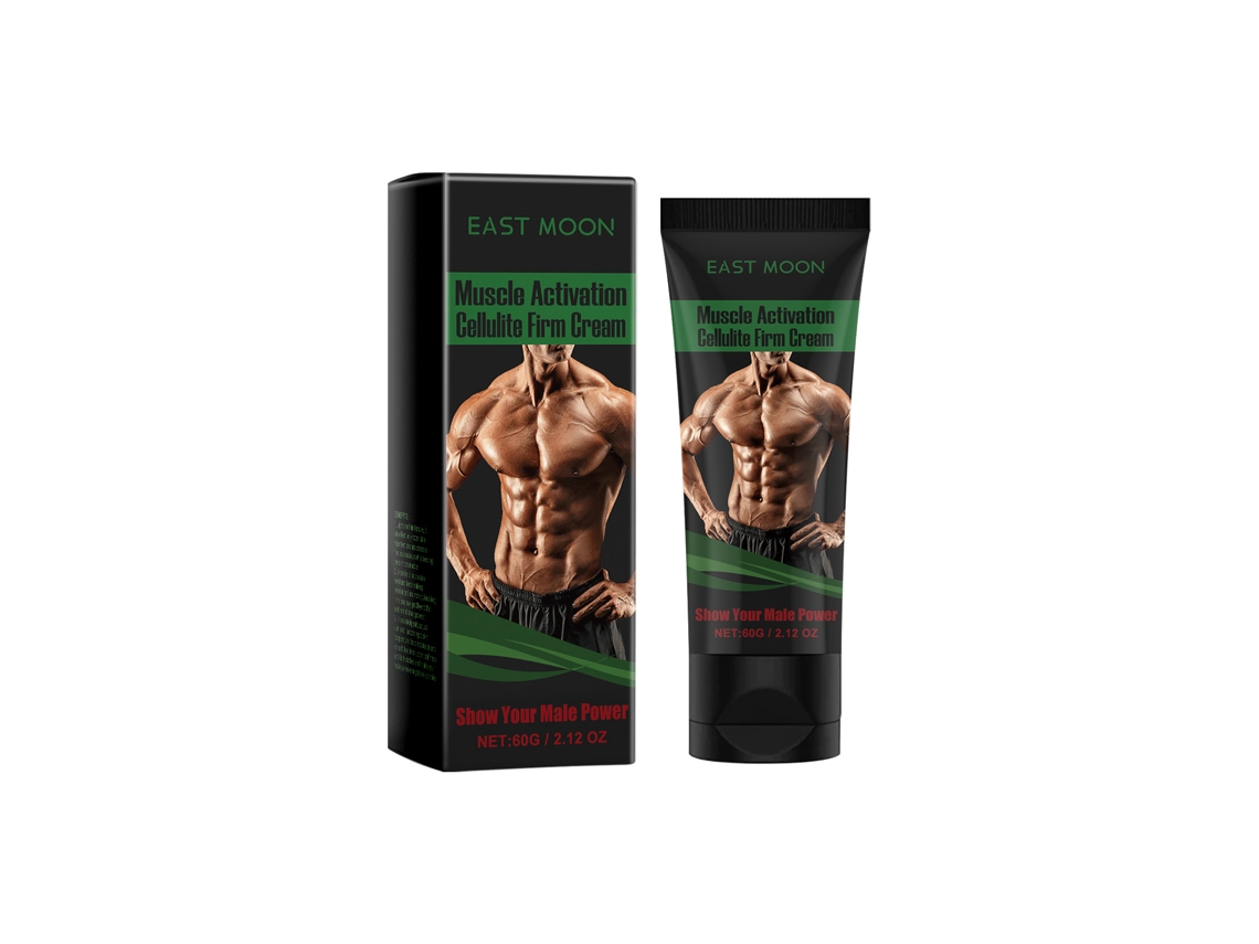 Creme de Cuidado Muscular East Moon para Homens Fitness Exercícios Firmar e Moldar Musculos