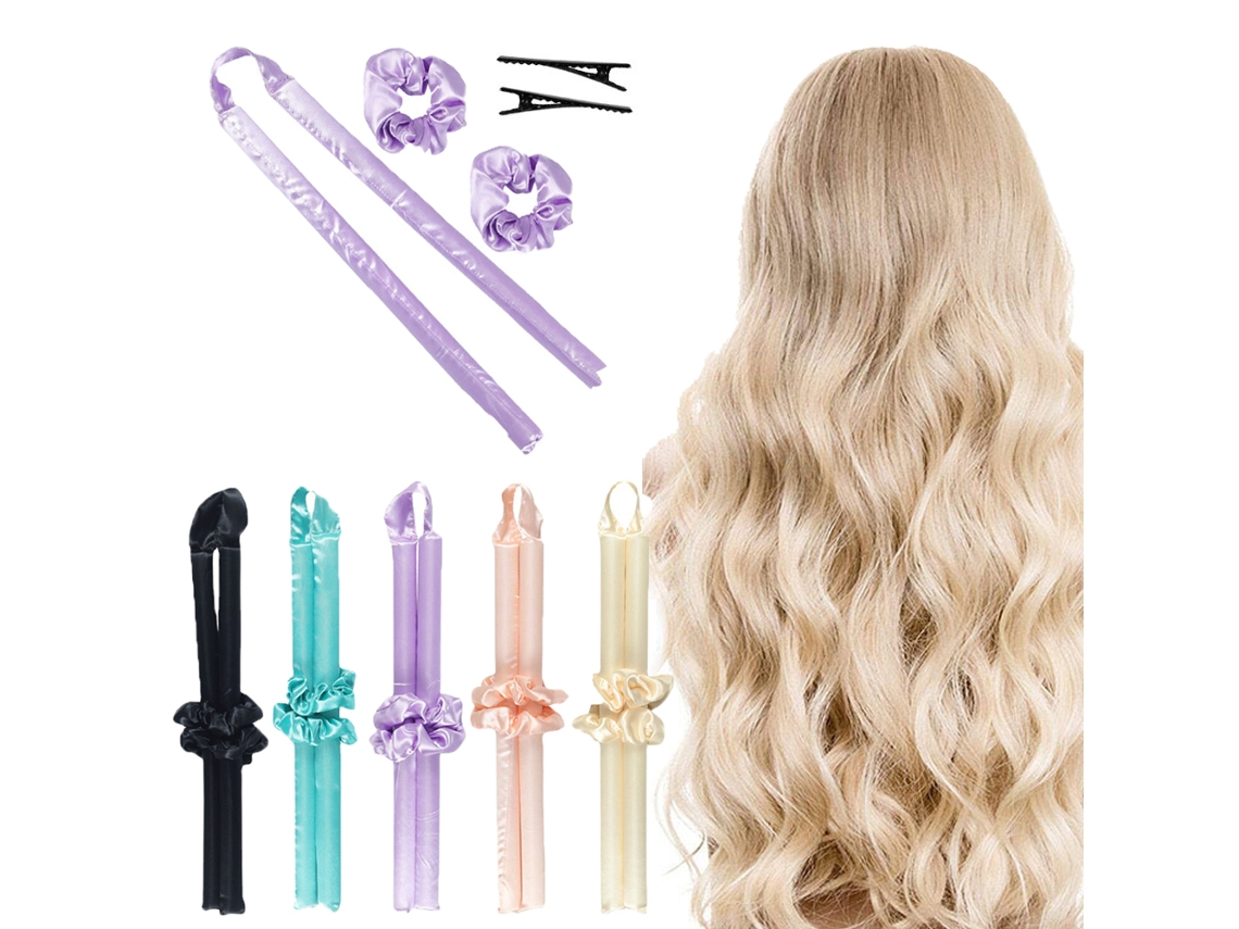Faixa De Cabelo Com Modelador Cachos Sem Calor, Para Seda, Rolos Macios Dormir, Modeladores Espuma, Ferramentas Modelagem Cabelo.-aquaforge