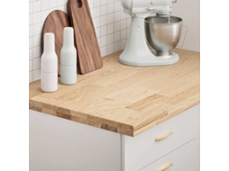 Vidaxl Bancada De Cozinha Retangular 100x63,5x4 Cm Carvalho Maciça