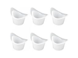 6 Copo de Lavagem Ocular de Silicone Reutilizável para Limpeza e Alivio de Cansaço Ocular
