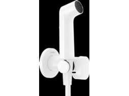Bidette Chuveiro De Mão 1jet S Ecosmart Para Água Quente Com Suporte De Duche E Mangueira De Duche 125cm, 29232700, Cor Branco Mate Hansgrohe