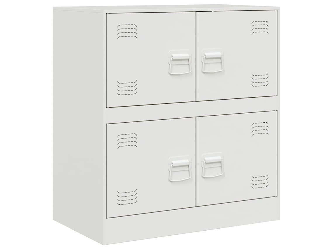 Aparador 67x39x73 Cm Aço Branco MAISON EXCLUSIVE