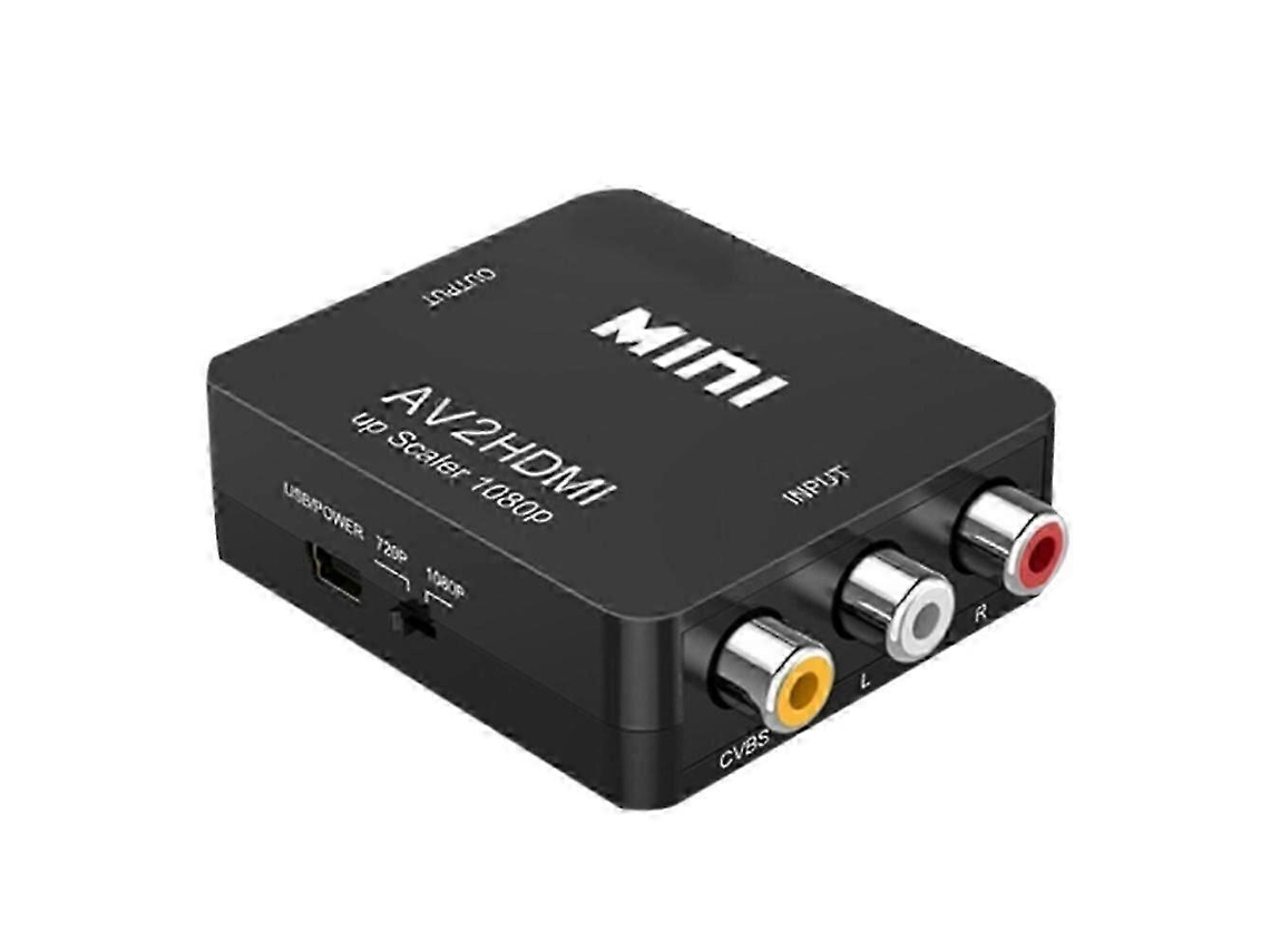 Conversor Av Mini Cvbs De Vídeo E Áudio 1080p, Adaptador Pal/ntsc Para Tv/pc/stb/ Aquaforge