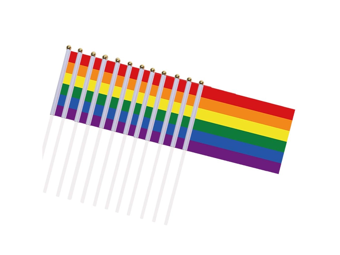 Laxiscreed Bandeirinhas Arco-íris Para Decoração De Festas E Eventos Coloridos