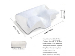 Travesseiro Cervical Ortopédico, 2 em 1, Ergonômico, Anatômico, Alívio da Dor, Alívio no Pescoço, 1 Unidade, Branco Claro AQUAFORGE