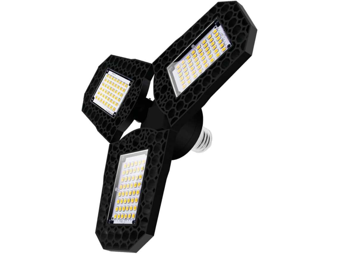 Luminária de Teto Led para Garagem, Lâmpada Ajustável para Armazém, Iluminação para Ferramentas em Minas e Garagens. SFUSHOS