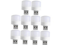 Wooneky Mini Luzes Noturnas Led Usb, 10 Unidades, Brancas, Sem