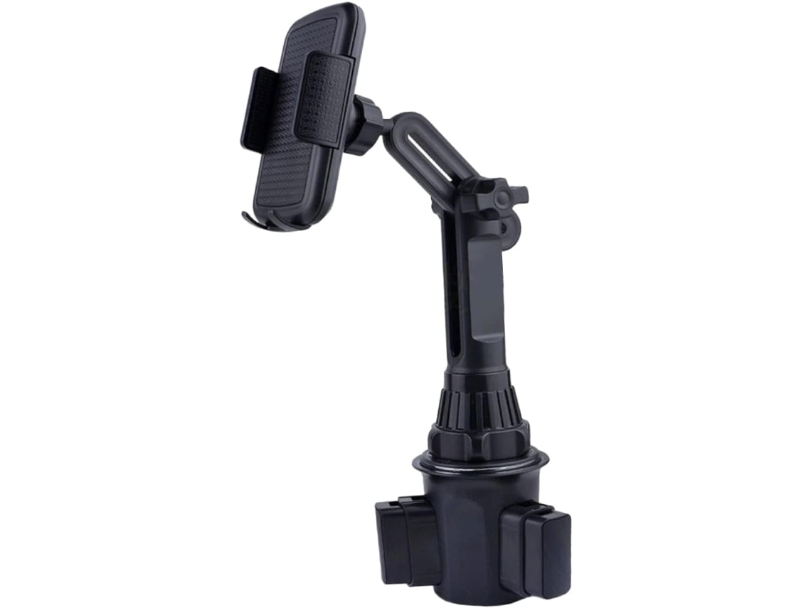 Suporte Para Celular Veicular Com Encaixe Para Copos. Design Flexível E Prático.