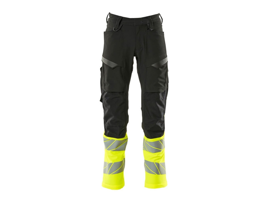 Calças Grandes Com Bolsos Para Joelheiras Accelerate Safe 19879 Amarelo 52 / 30 MASCOT