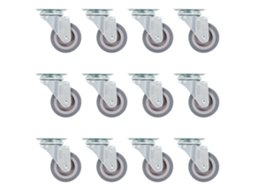 Vidaxl Rodas Giratórias 12 Pcs 50 Mm