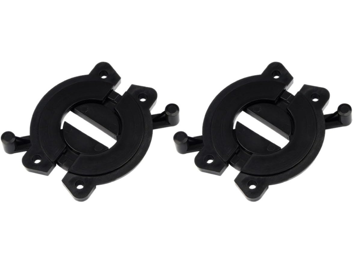 2 Dobradiças De Abs Para Móveis, Conectores De Mesa Para Mesas Jantar, Cor Preta, Mantém Tudo Organizado E Seguro
