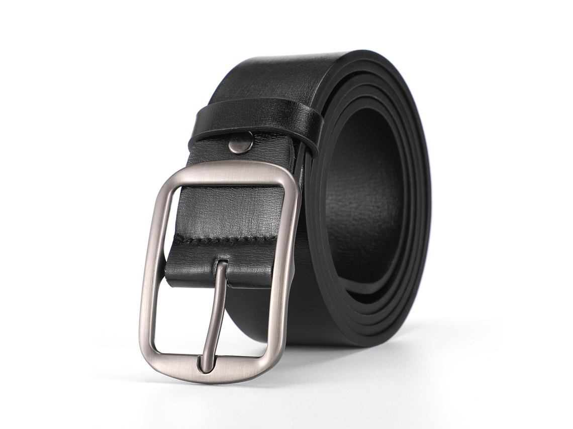 Cinto Masculino De Tpu Com Fivela De Agulha Yuysan, Largura 3,8 Cm, Comprimento 120 Cm,cor Preta