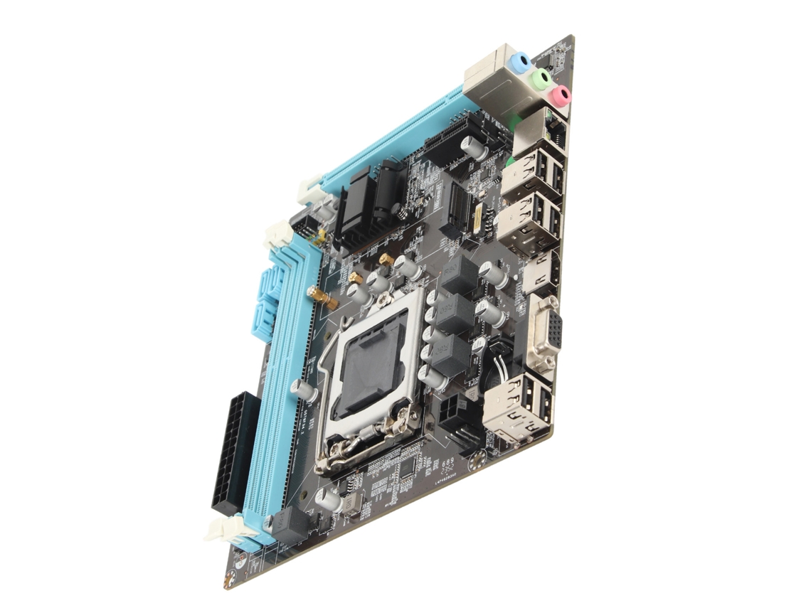 Placa-mãe De Mineração H61 Lga 1155 Itx Ddr3 Suporta Nvme M.2 Vga Hd Usb2.0 Sata2.0