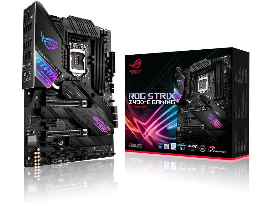 Motherboard ASUS ROG STRIX Z490-E GAMING (Socket LGA 1200 - Intel Z490 - ATX)