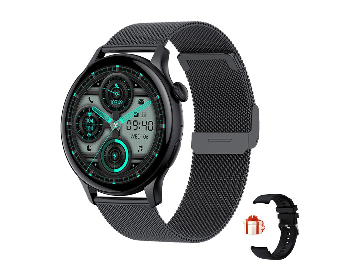Smartwatch Yizhood Hk85 1.43 Inch Chamada Bluetooth Ip68 Impermeável (android E Ios Preto)