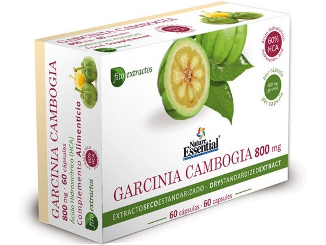 Suplemento Alimentar NATURE ESSENTIAL Cambogia Ext Seco 60 % Hca (800 Mg)