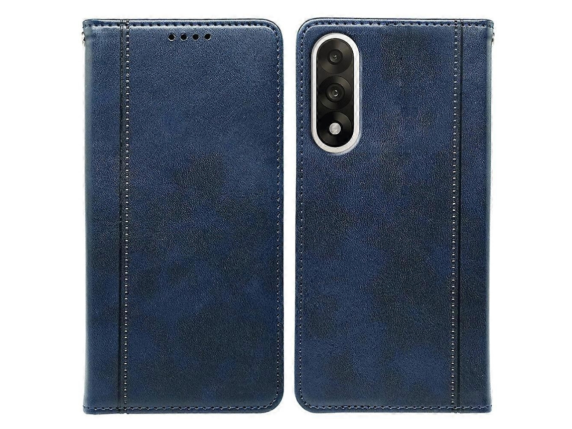 Capa Tkdaddy Para Oneplus Ace 5 Ultra 5g / Nord 5 5g Com Fecho Magnético Oculto E Textura De Bezerro, Capa De Celular Azul