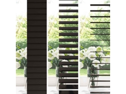 Vidaxl Cortina Veneziana Marrom Escuro 75 X 160 Cm 35 Mm