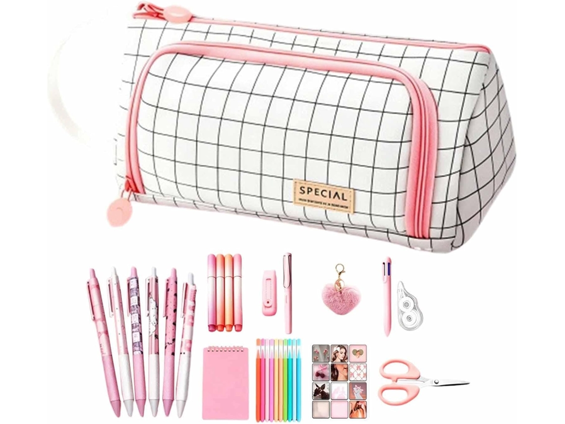 Stationery Set - Large Capacity Peil Case With Supplies
