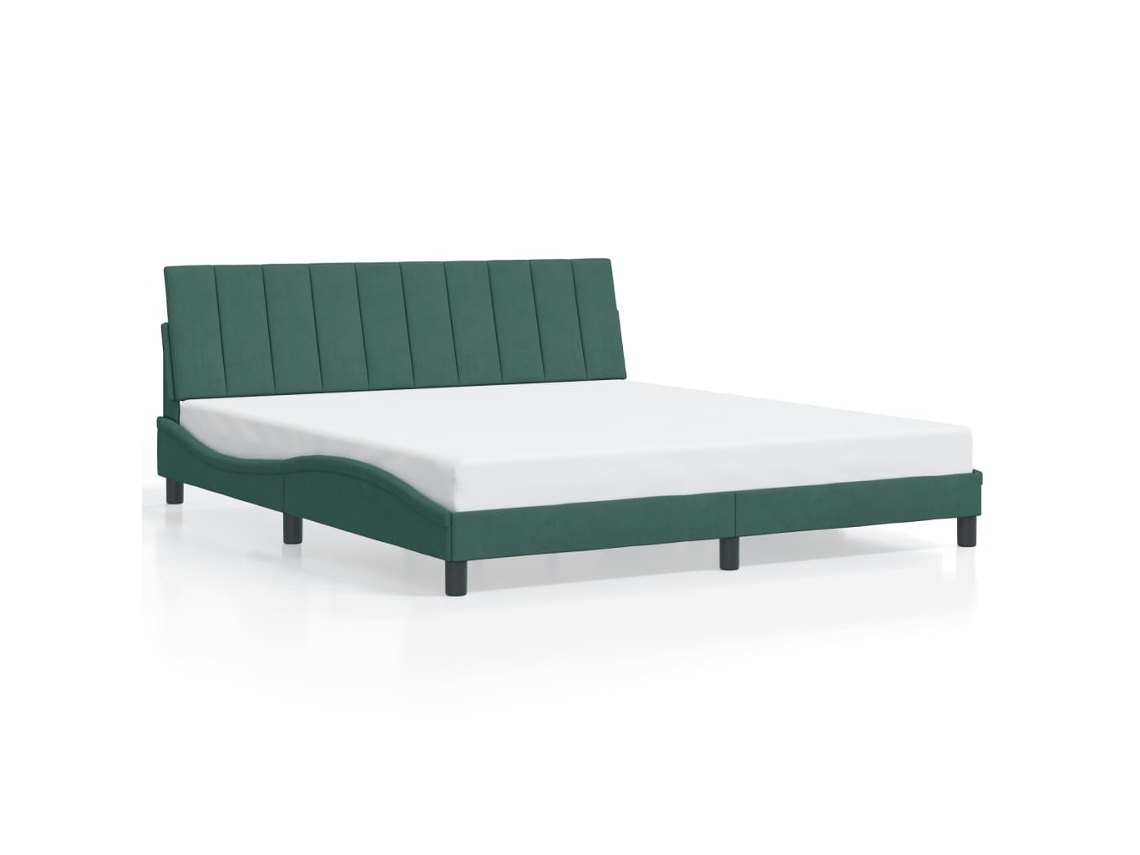Bed Frame, Bed Frames Vidaxl Verde Madeira Processada (180 X 200 Cm)