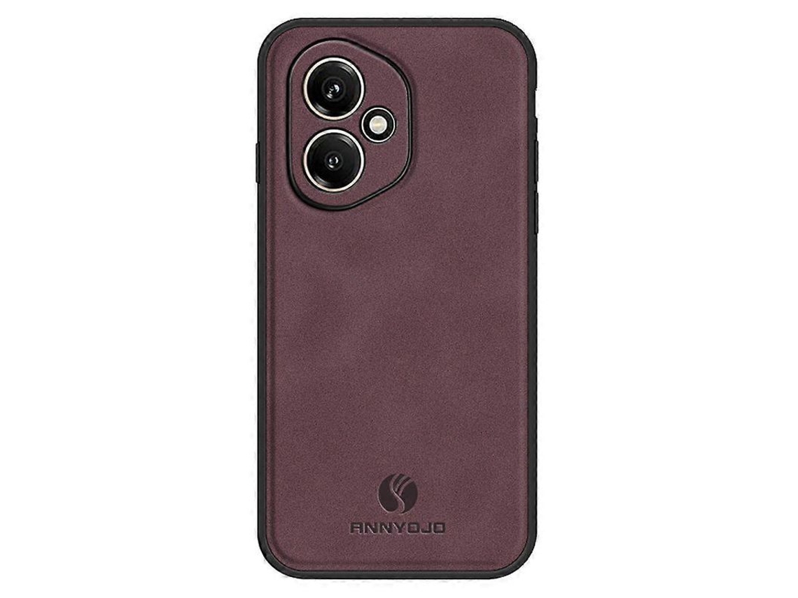Yuru capa de Celular Honor 400 5g em Couro Pu + Pc + Tpu Anti queda com Proteção Aprimorada Vinho (global)