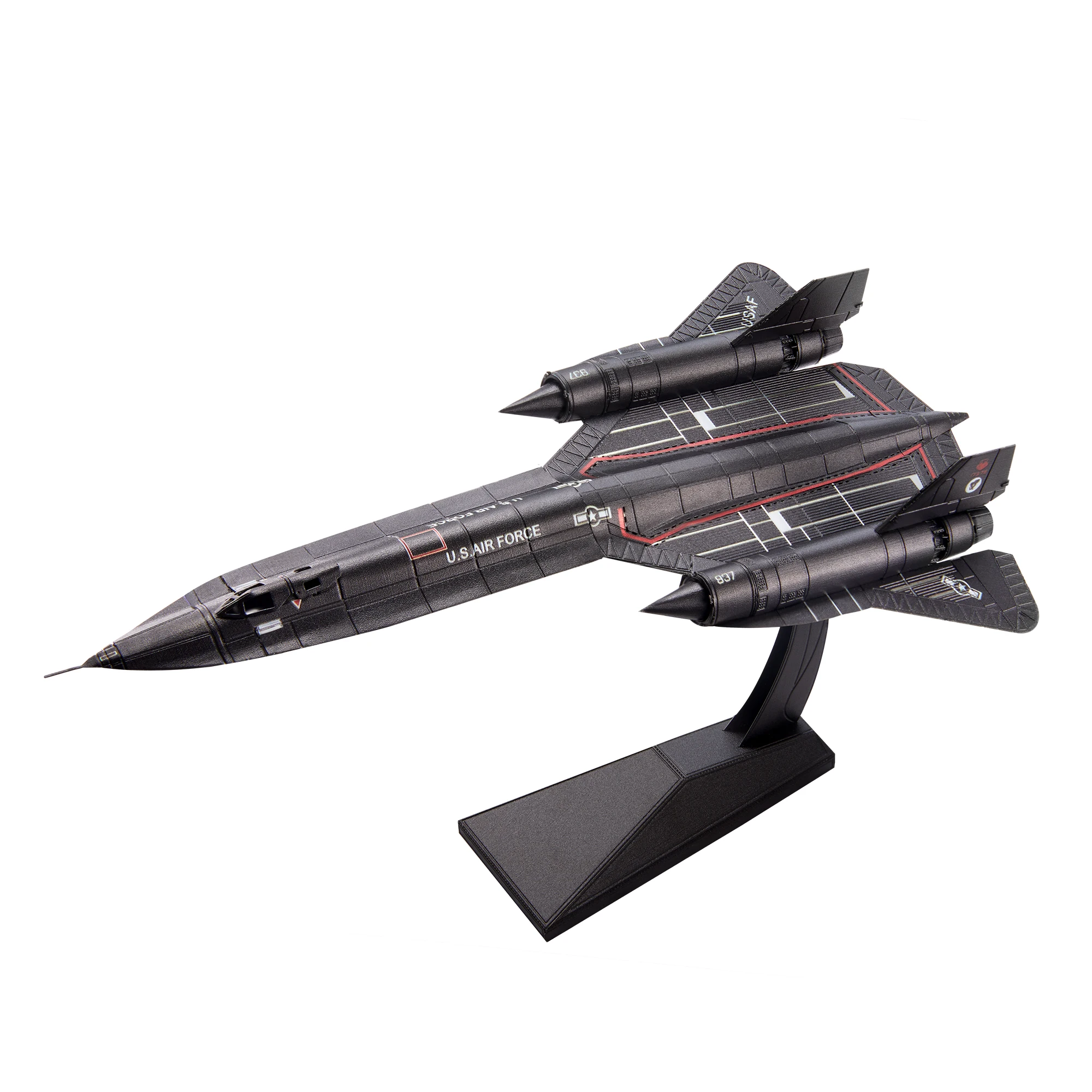 Kit De Montagem De Modelo De Aeronave De Reconhecimento Blackbird Em Metal 3d