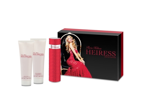 Coffret de Perfume Giftset Paris Hilton Heiress Edp 100ml + BL 90ml + SG 90ml