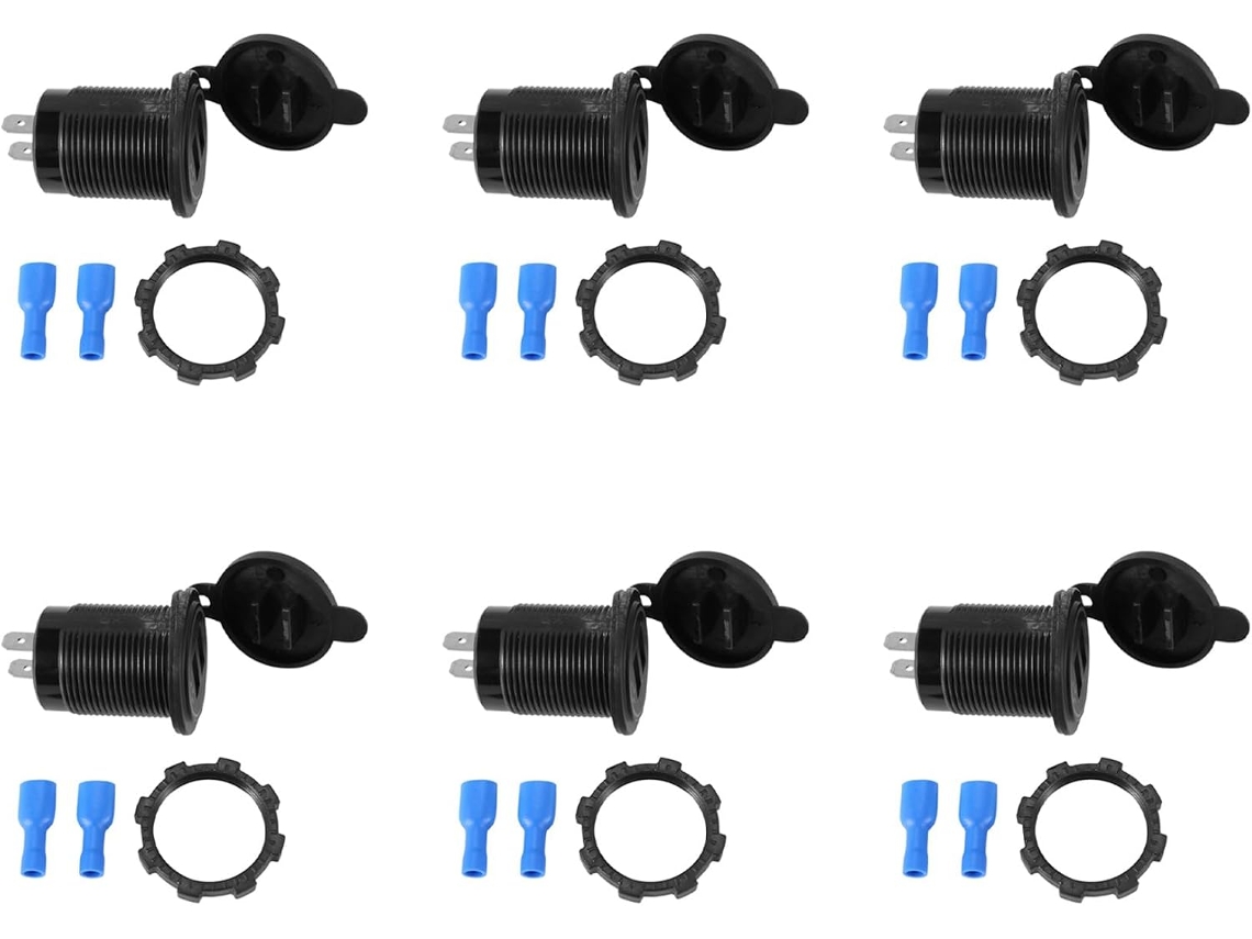 Adaptador de Energia com Carregador Usb Duplo de 6 X 5v 4.8a para Barco SFUSHOS