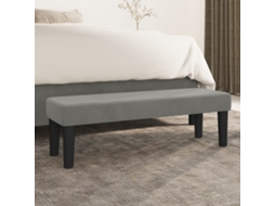 Vidaxl Banco 100x30x30 Cm Veludo Cinzento-claro