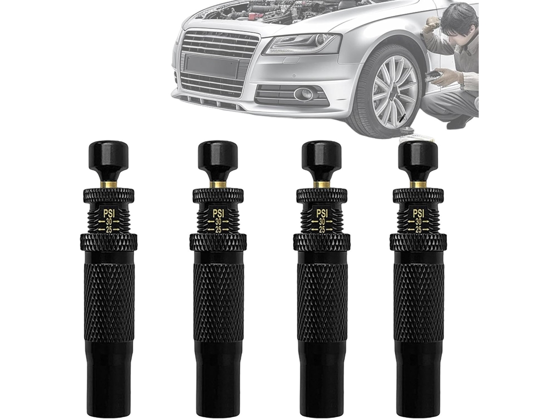 Desinflador de pneus de 4 peças, desinflador de pneus rápido