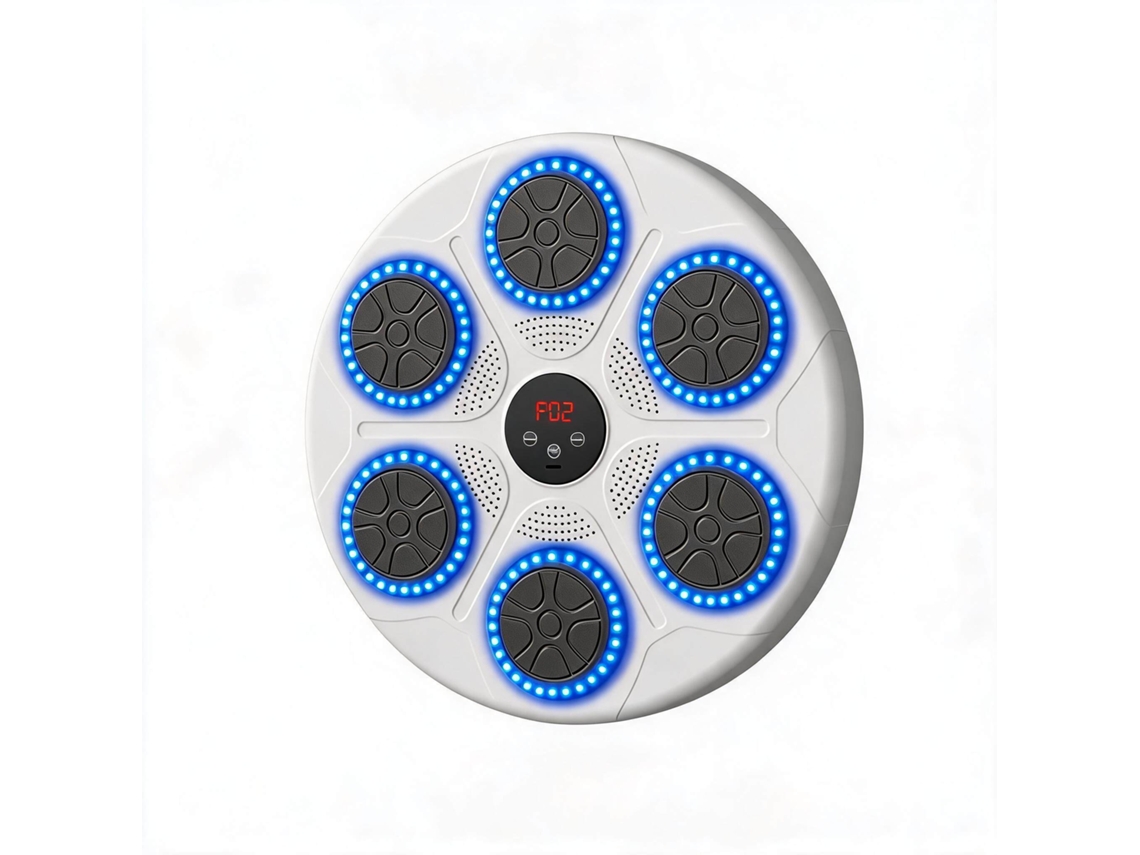 Máquina de Boxe Bluetooth para Treinamento, Suporte de Parede para Socos, Equipamento Eletrônico Musical Branco DIGITALLAB