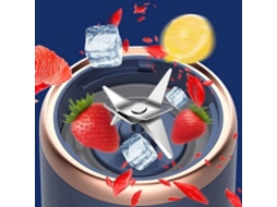 Novo liquidificador portátil 400ml espremedor elétrico laranja frutas recarregável 21000rpm liquidificador (azul) 568 S/MARCA