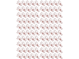 100-clipes De Papel Vazados Em Formato Coelho, Fofos E Resistentes, Pequenos Clipes De Metal Duráveis Documentos