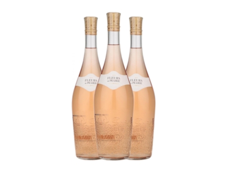 Vinho rosé FLEURS DE PRAIRIE Rose Côtes de Provence Garrafa Magnum (1.5 L - 3 Unidades)