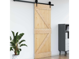 Vidaxl Porta Narvik 70 X 210 Cm Madeira De Pinus Sólida (não Tratada)