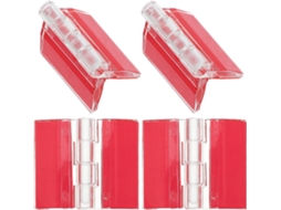 Conjunto De 4 Dobradiças Acrílicas Adesivas Alta Resistência, 25x35mm, Pequenas E Multifuncionais, Para Portas De