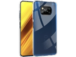 Capa Para Xiaomi Poco X3 (4g) Silicone Transparente Tpu Gel Case Gtrpesp Protetor De Tela De Vidro Temperado Movilearvayotoy