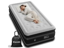 Tectake Colchão Insuflável Airdreams Com Bomba Elétrica, Preto/branco