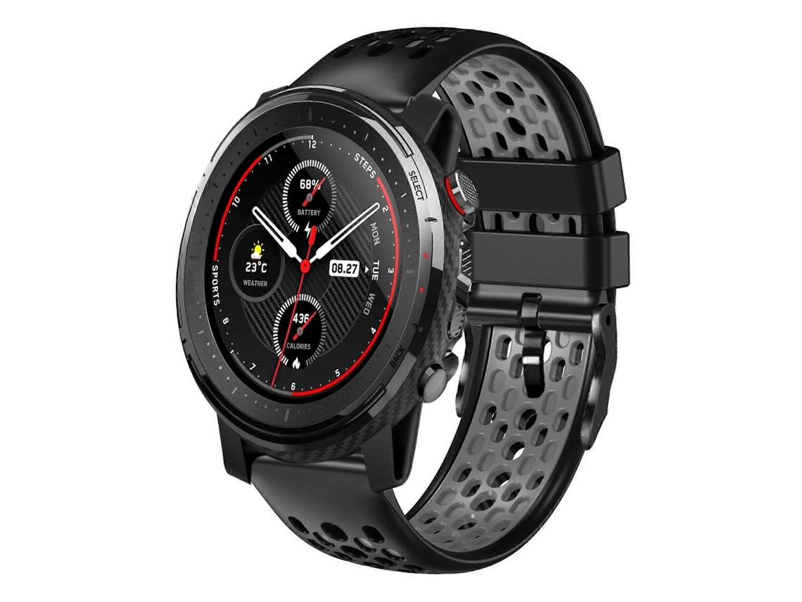 Pulseira De Silicone Respirável Bicolor De 22 Mm Para Amazfit 3