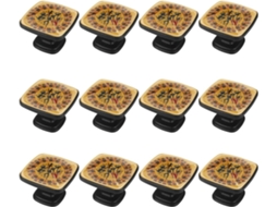 Puxadores Quadrados Para Armários De Cozinha, Puxadores Para Gavetas De Cômoda, 12 Peças, Flor Mandala De Dança Africana