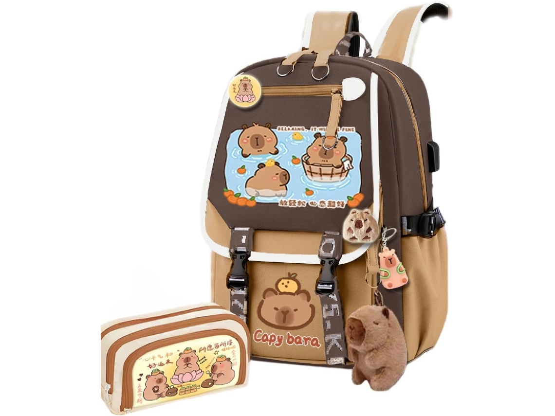 Conjunto De Mochila Escolar Infantil, Com Estojo Elysve