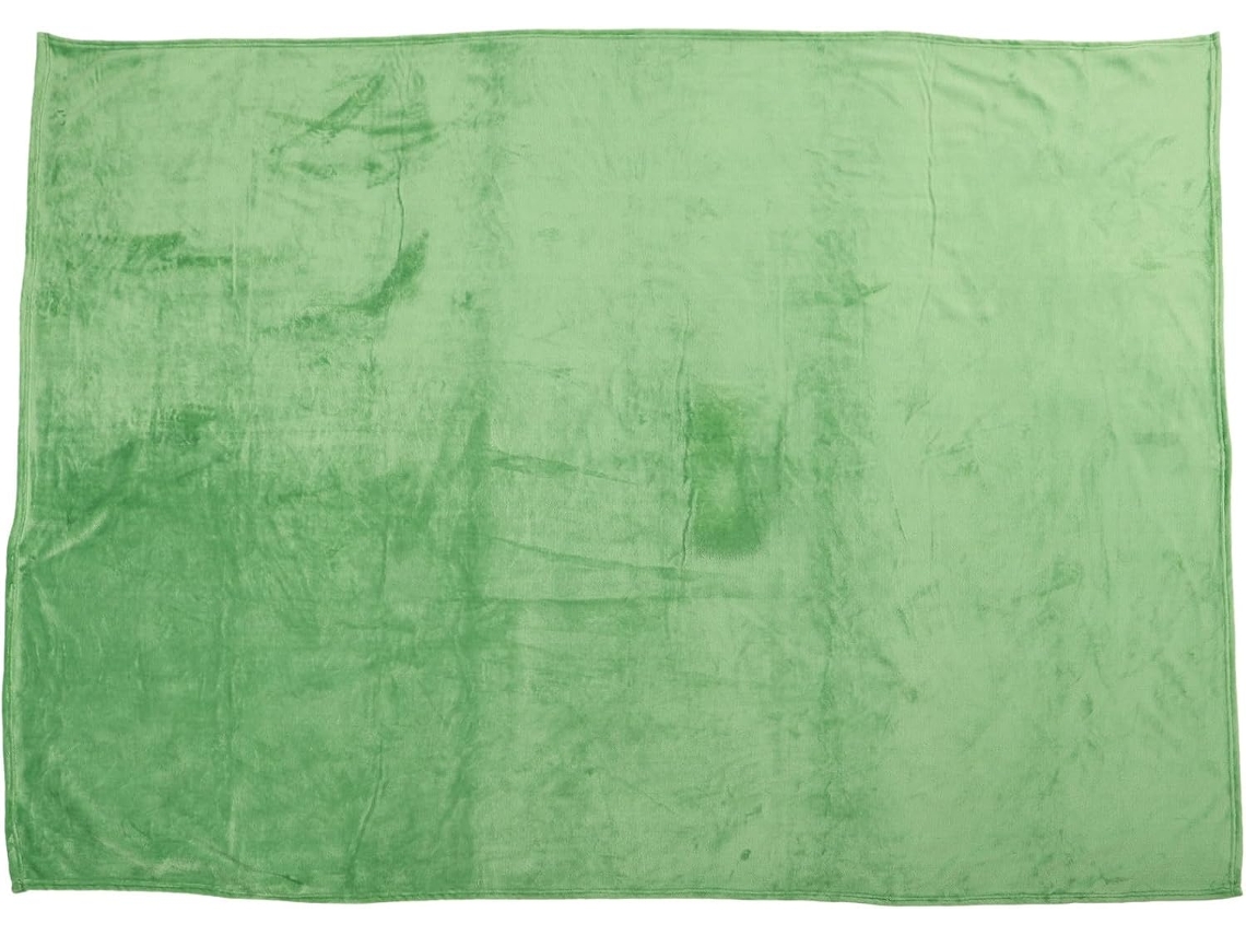 Manta de Poliéster Verde com Tecido Macio e Função Aquecimento, Ideal para Viagens Usar na CHABERLU