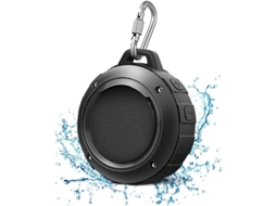 Coluna de Chuveiro Bluetooth YURU, portátil, IPX5, estéreo, 8h bateria